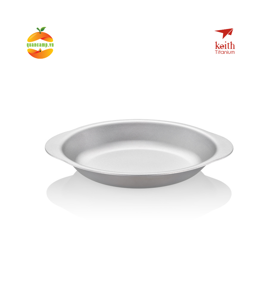 Đĩa ăn có tay cầm titanium KEITH Ti5392 / Ti5395