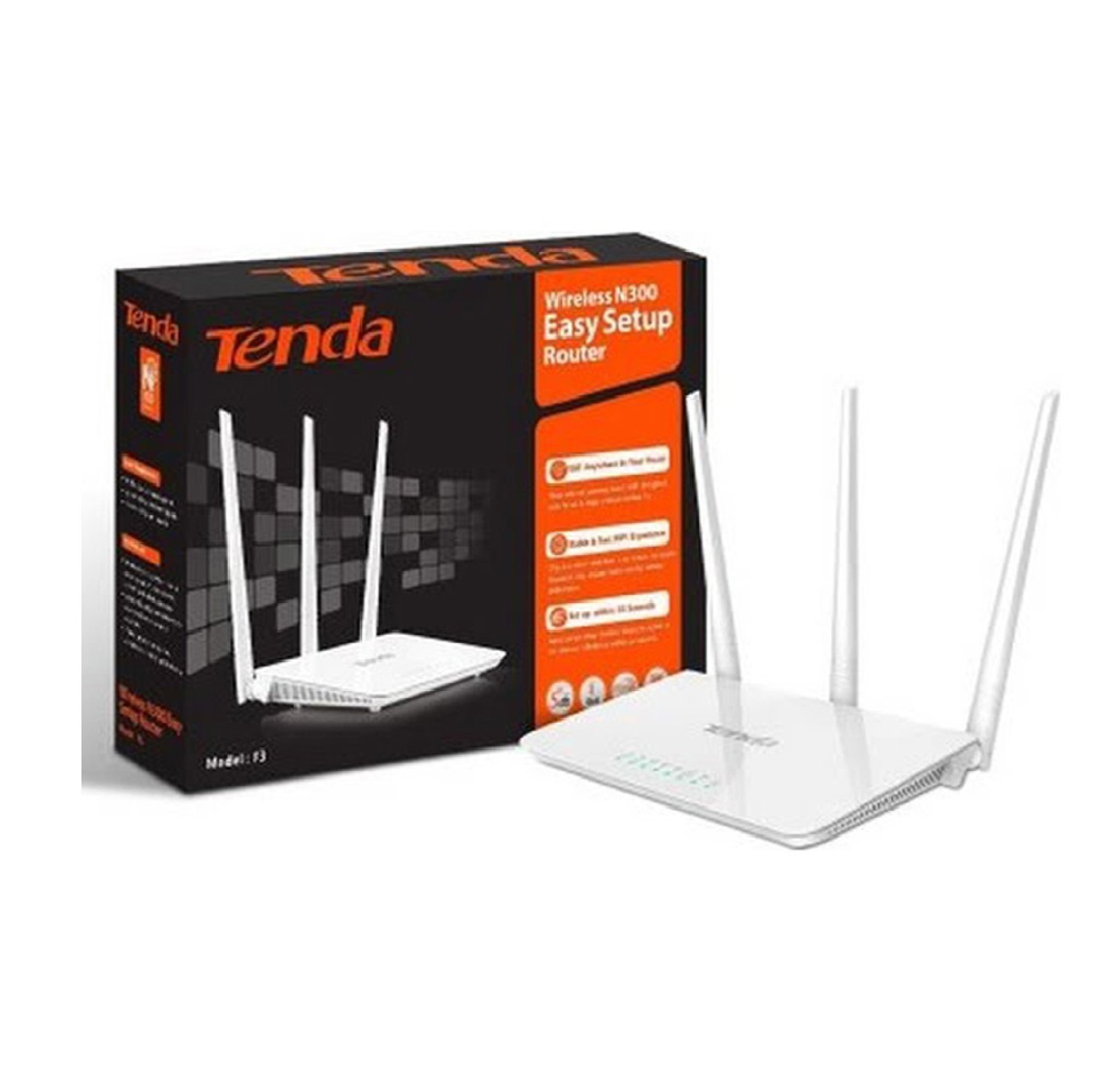 Phát wifi TENDA F3 (303) 3ANTEN 300Mbp - Hàng chính hãng