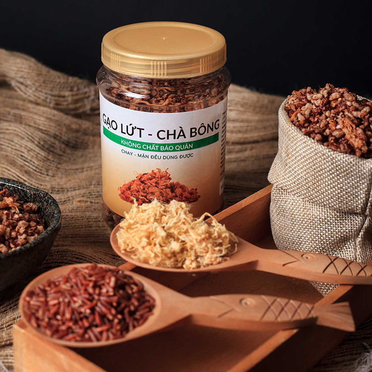 Snack Gạo Lứt Hoa Sen Chà Bông