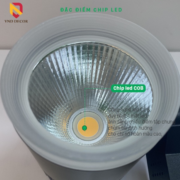 ĐÈN LED RAY RỌI MINI COB 12W VỎ ĐEN - ÁNH SÁNG TRẮNG 6500K, ÁNH SÁNG VÀNG 3500K, SỬ DỤNG TRANG TRÍ SHOROOM, CỬA HÀNG