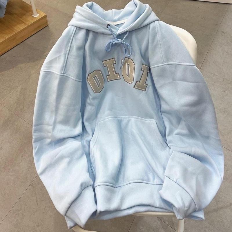 (CÓ SẴN) Áo Hoodie Nỉ Bông form rộng OIOI unisex (nam nữ mặc được)