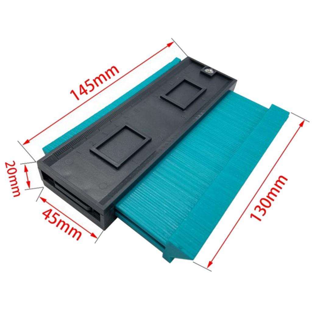 3D Mitre Square Measuring Ruler + Contour Profile Gauge Tool