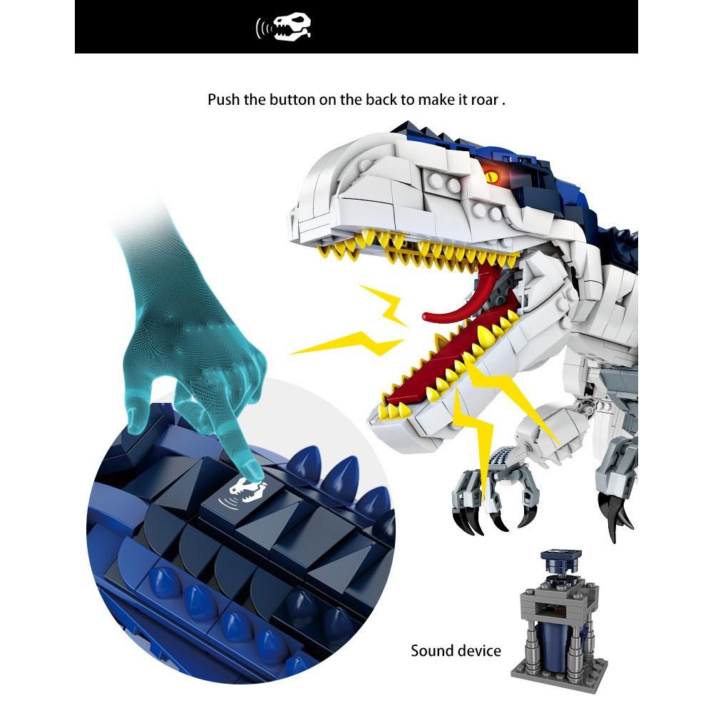 Đồ chơi lắp ráp Khủng long Bạo chúa FC6204 - Big Dinosaur Indominus Rex - Xếp hình thông minh mô hình 2205 mảnh ghép