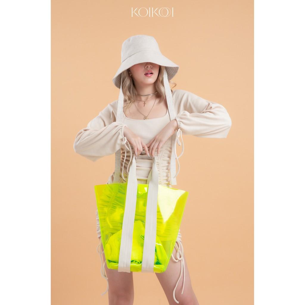 Nón Linen Bucket Vành Rộng