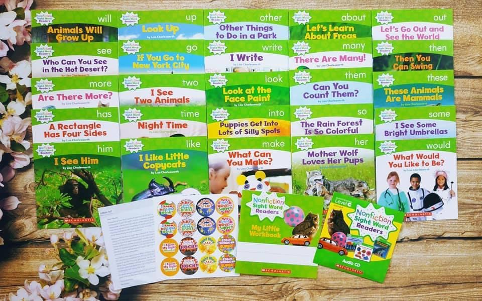 NONFICTION SIGHT WORD READERS-100Q gồm 4 hộp