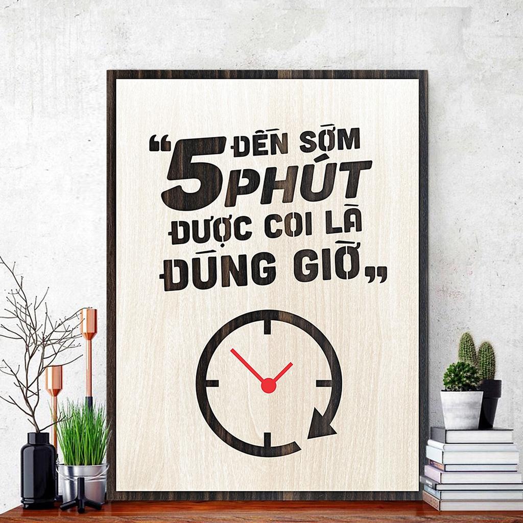 15 mẫu Tranh slogan treo tường tạo động lực học tập bằng gỗ 20 x 27 cm