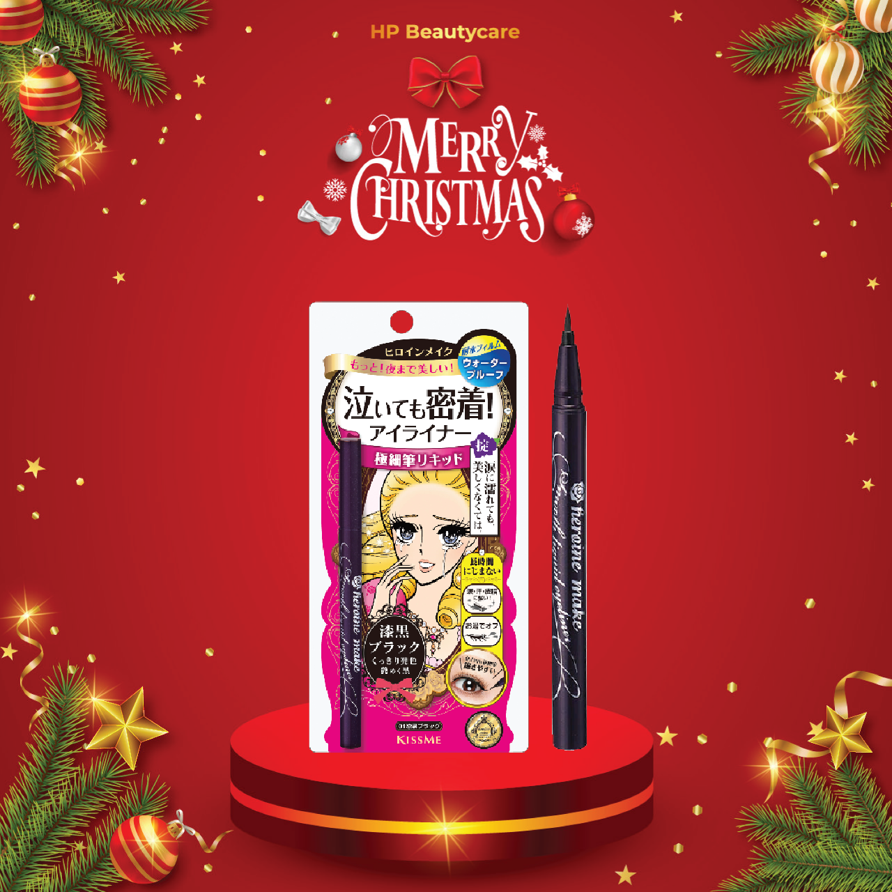 Bút Kẻ Mắt Nước Siêu Chống Trôi Kissme Heroine Make Smooth Liquid Eyeliner Super Keep Nét Siêu Sắc Mãnh