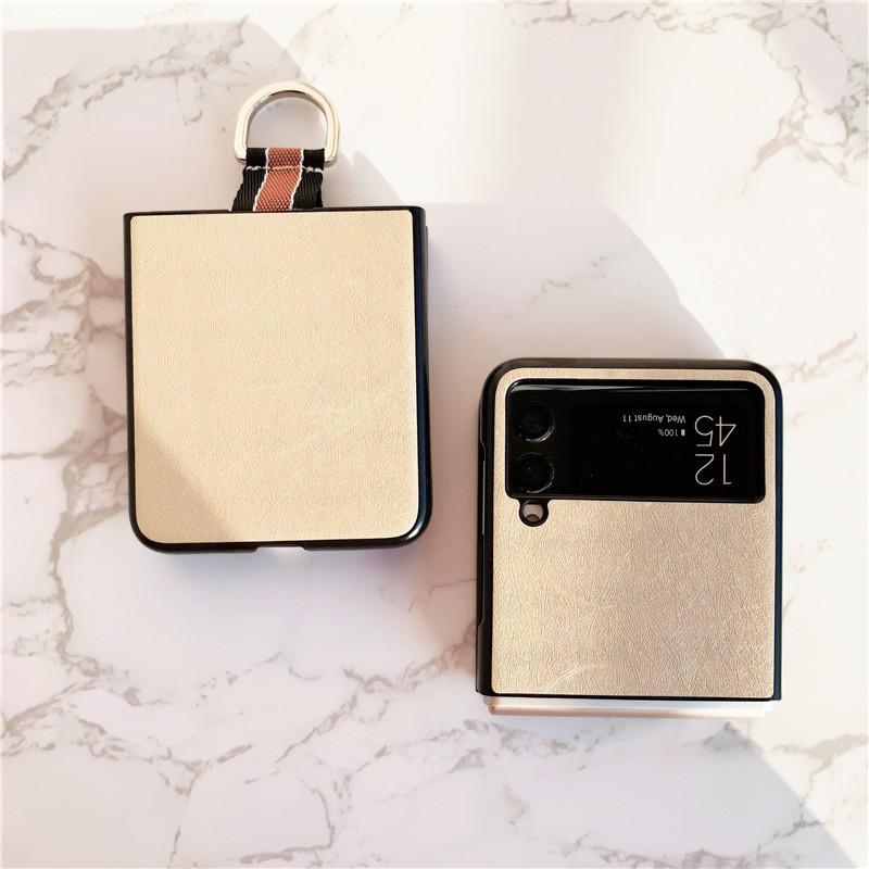 Ốp Lưng Da Sang Trọng Cho Samsung Galaxy Z Flip 3 / Z FLIP 4
