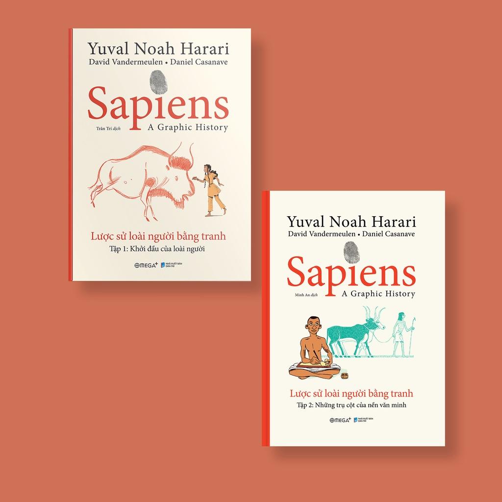 Sapiens: Lược sử loài người bằng tranh ( Tập 1 + 2 ) - Bản Quyền