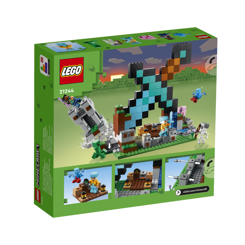 Đồ Chơi Lắp Ráp LEGO Minecraft Tiền Đồn Cất Giữ Kiếm Kim Cương 21244 (427 chi tiết)