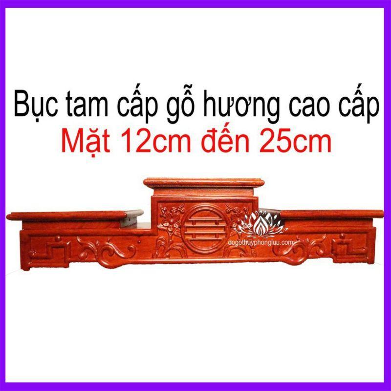 Đế tam cấp tam sơn gỗ hương nhiều kích cỡ