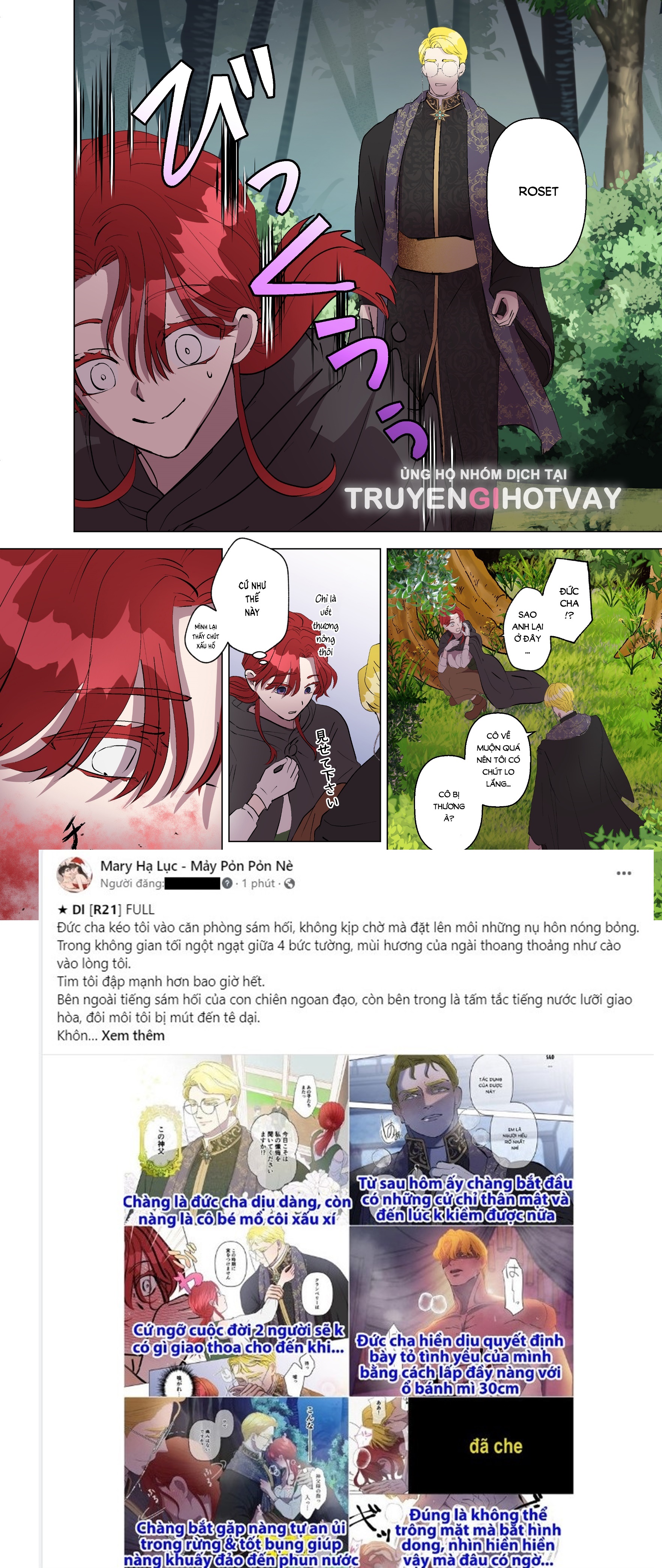 [21+] gái ế chạy không thoát tình yêu của đức cha - full màu chapter 3 6