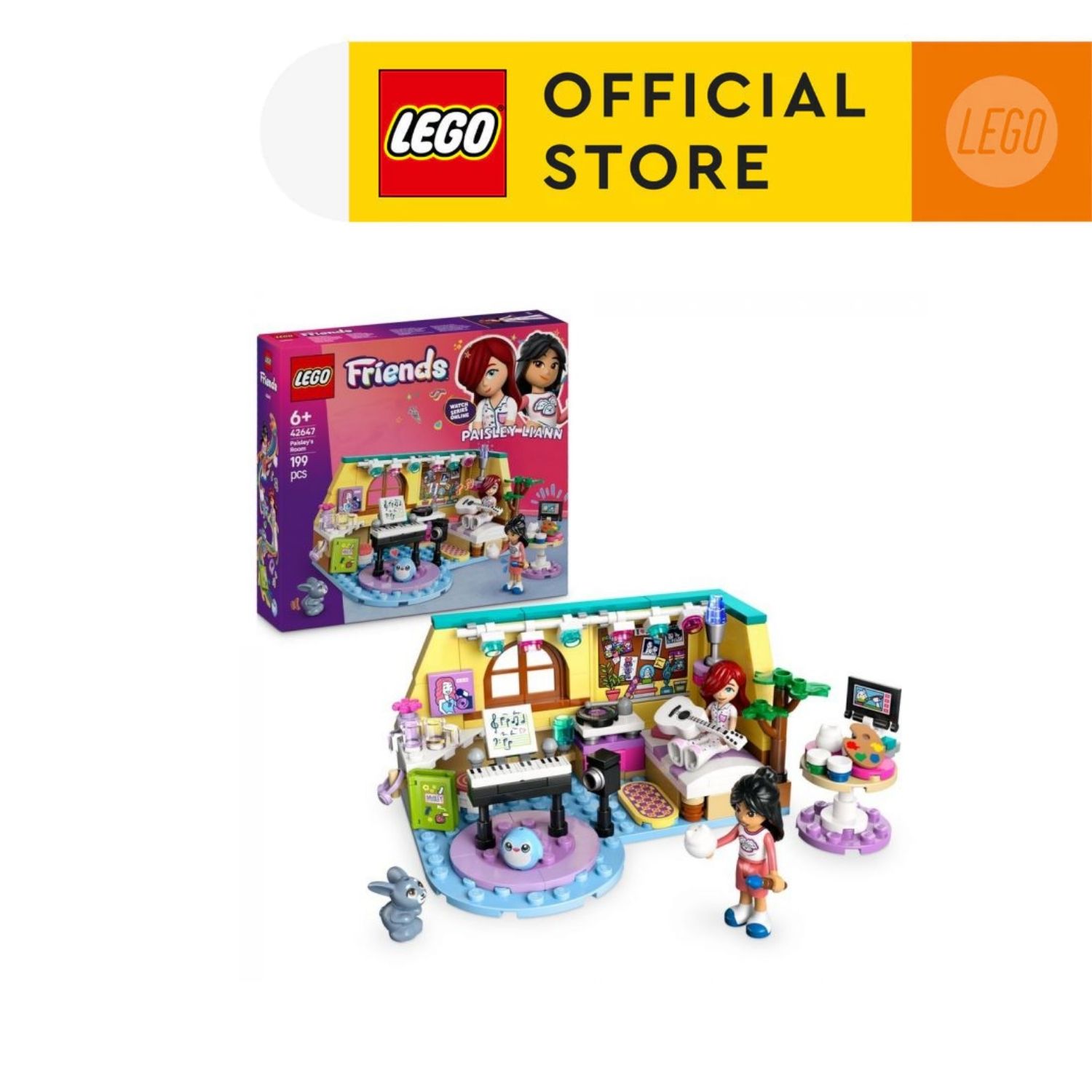 LEGO FRIENDS 42647 Đồ Chơi Lắp Ráp Căn Phòng Của Paisley (199 Chi Tiết)