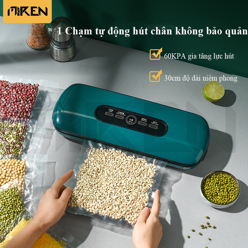 Máy Hút Chân Không Thực Phẩm Kiêm Niêm Phong Miệng Túi Cao Cấp-Chế Độ Hút Khô/Ướt/Thủ Công & Hút Chiết Xuất Không Khí Hộp Thực Phẩm. Hàng Chính Hãng
