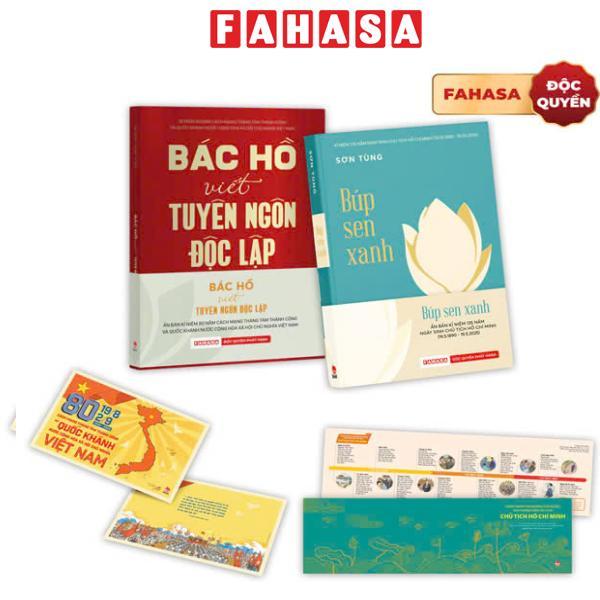 Sách - Combo Sách Búp Sen Xanh + Bác Hồ Viết Tuyên Ngôn Độc Lập (Bộ 2 Cuốn) - Tặng Kèm 1 Obi + 2 Postcard - Độc Quyền Fahasa