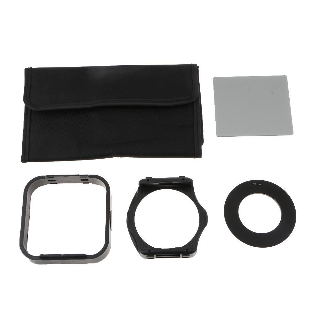 5 in 1 Camera Lens Square Filter Set Bag Hood Adapter Accessory