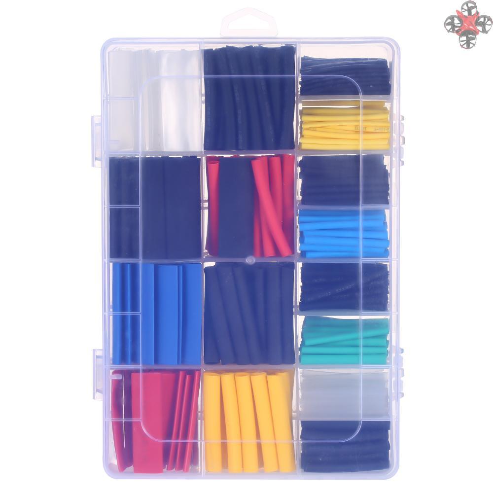 580PCS Assorted 2:1 Polyolefin Heat Shrink Tubing Tube Halogen-Free 6 Colors 11 Sizes Sleeving Wrap Wire Cable Kit φ1.0-φ10mm