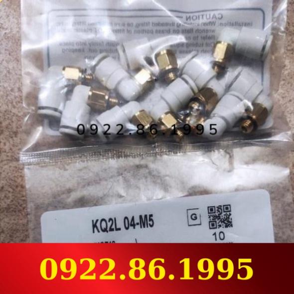 góc ren nối khí nén SMC KQ L 04-M5 mới