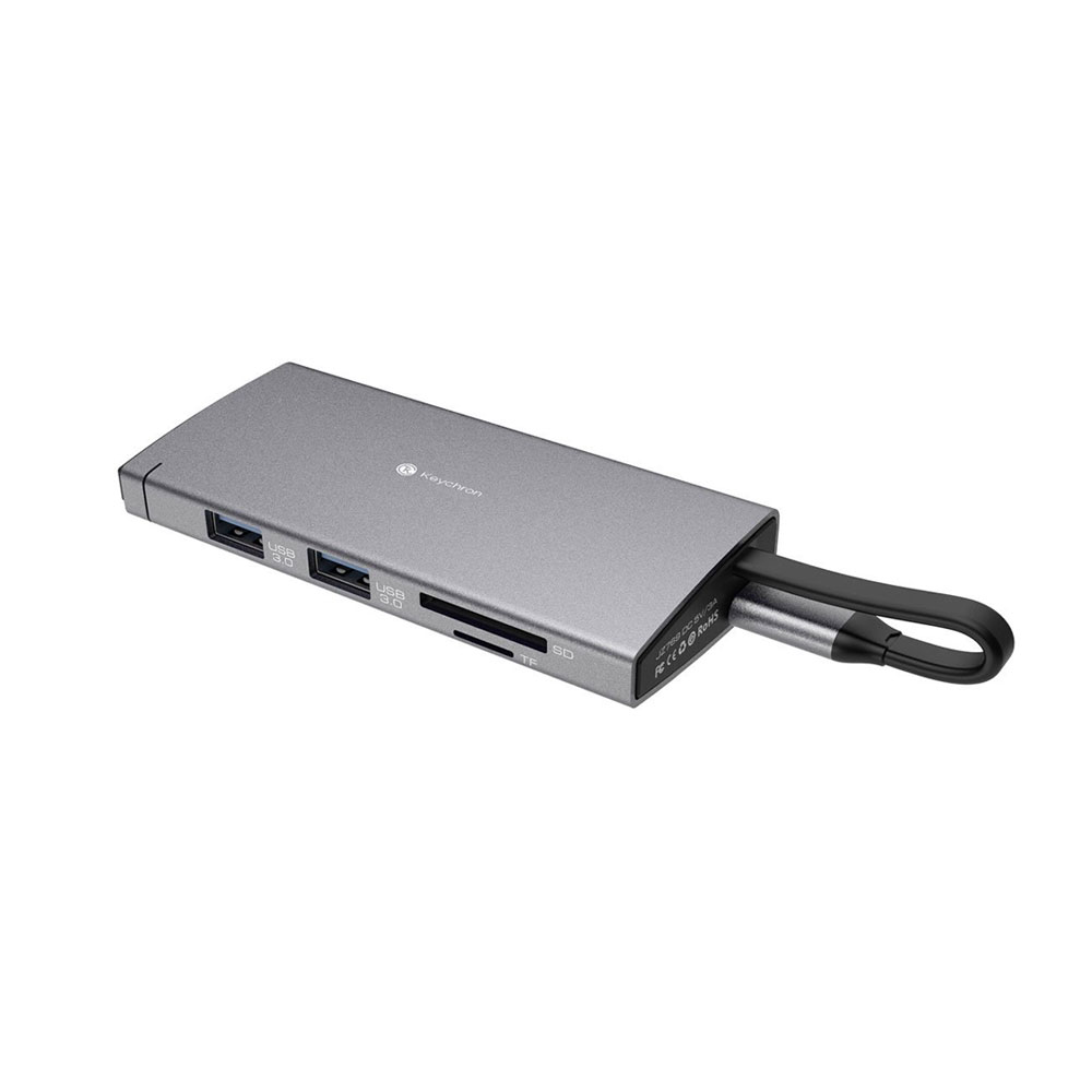 Cổng Chuyển Đổi Hub Keychron T10,  Đầu Kết Nối USB Type-C Đa Chức Năng 10 Trong 1 - Hàng Chính Hãng