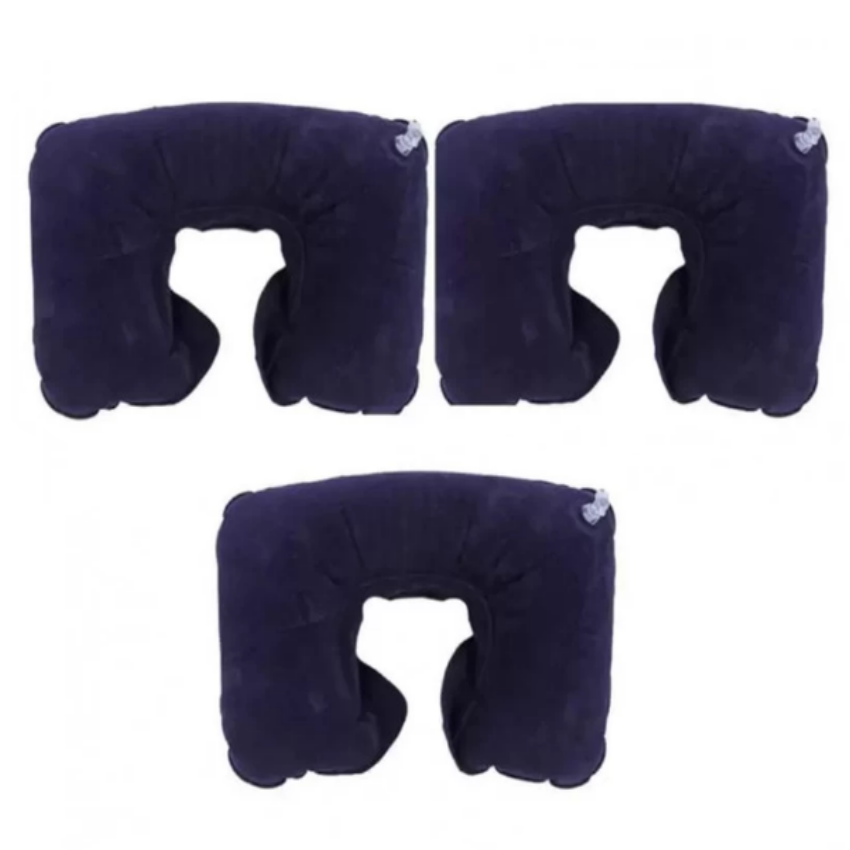 Bộ Gối Hơi Kê Cổ Bịt Mắt Bịt Tai Tiện Ích Trên Ô Tô1 (xanh đậm) - Phụ Kiện Oto, Xe Máy - Chăm Sóc Xe Hơi 206339 - - FS
