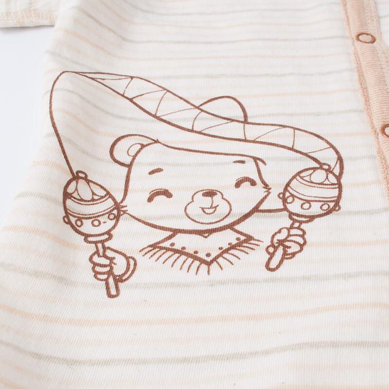 Bộ lửng hè bé trai bé gái 100% organic cotton hữu cơ tự nhiên không tẩy nhuộm hóa chất an toàn cho bé