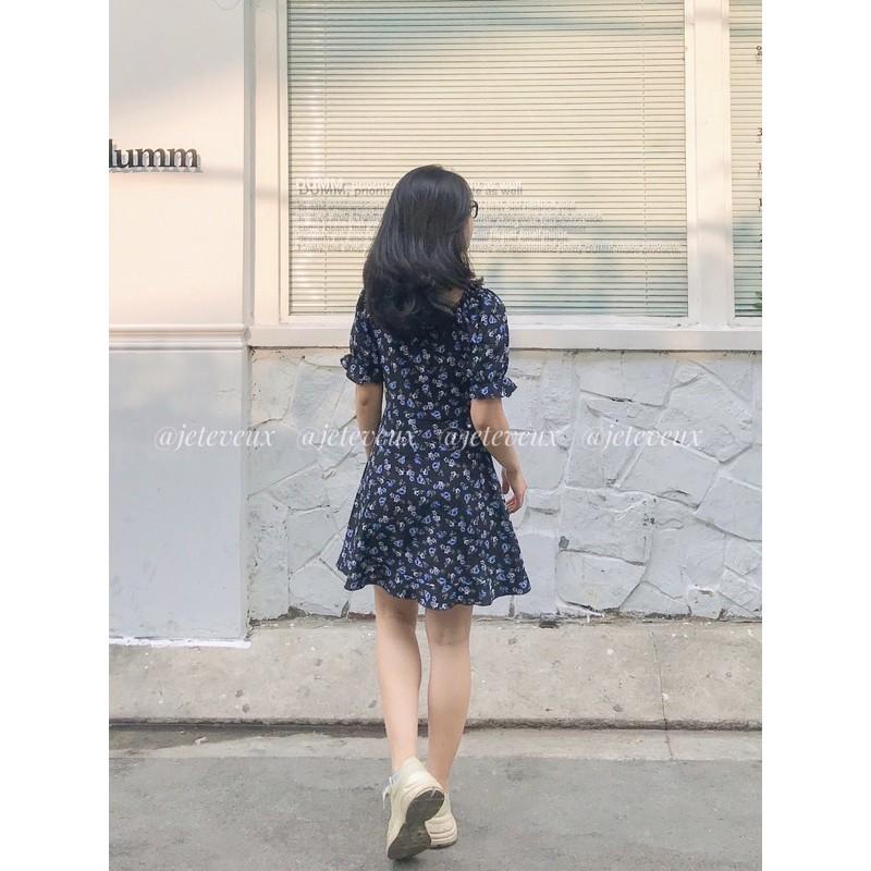Đầm mini xanh đen navy