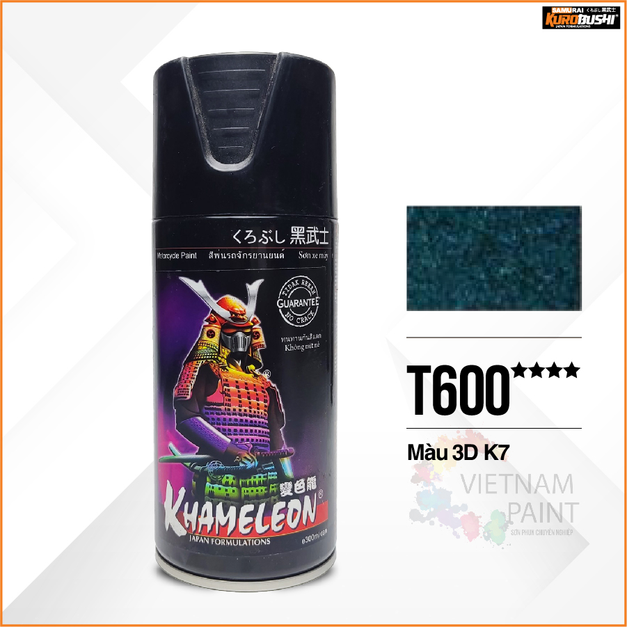 COMBO Sơn Samurai màu 3D T600 gồm 4 chai đủ quy trình sang xịn mịn