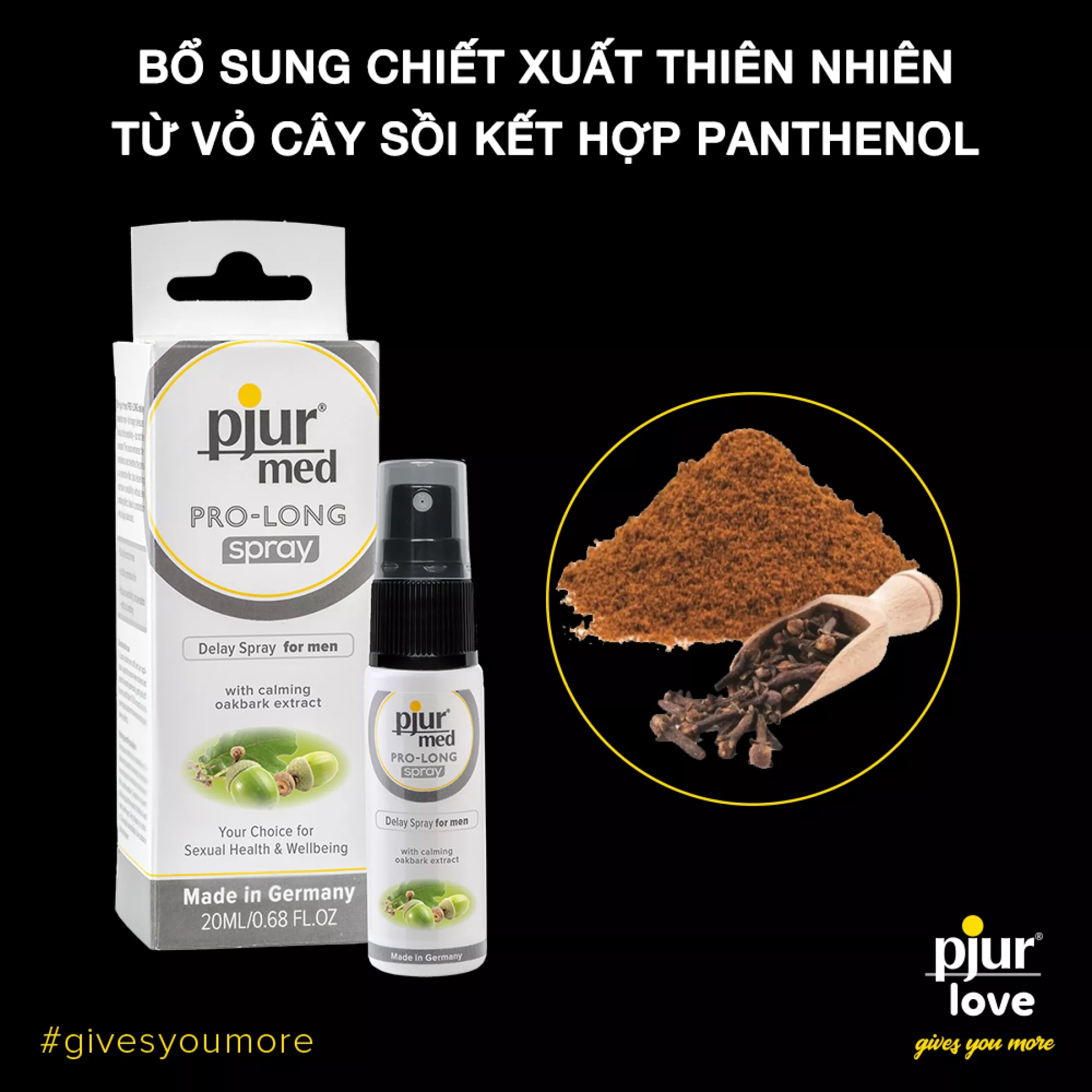 Chai xịt kéo dài thời gian cho nam giới Pjur Med Pro-Long chai 20ml - Giải pháp hiệu quả cho vấn đề xuất tinh sớm - Hàng chính hãng - Made in Germany