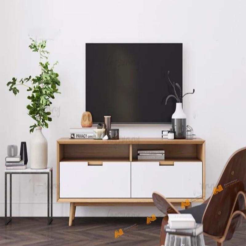 Made in VN Kệ tivi nhỏ gọn bằng gỗ mdf 17mm công ty Mộc Phát độ bền trên 30 năm cho gia đình AN059