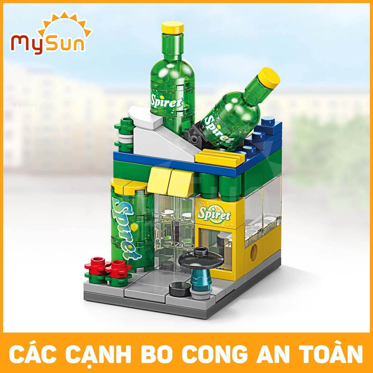 Bộ xếp hình ghép cửa hàng thành phố city đồ trò chơi trẻ em dành cho bé trai, bé gái