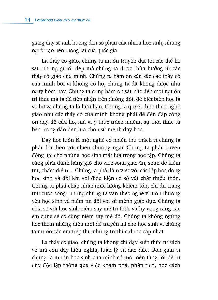 Lời Khuyên Dành Cho Thầy Cô