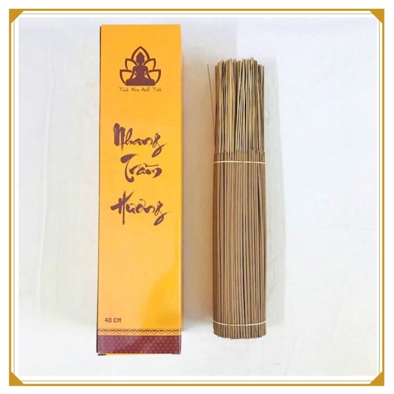 Nhang trầm hương nguyên chất tự nhiên Size 40cm - Hộp 500 gram