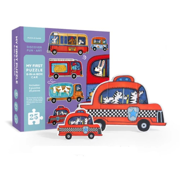 Bộ lắp ghép MiDeer My First Puzzle 6 In A Box - Car 2+