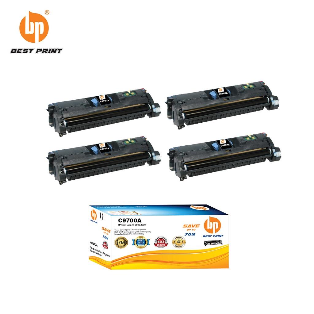 Hộp mực in BEST PRINT C9700A- C9701A - C9702A - C9703A dùng cho máy in HP Color LaserJet 2500, 1500 - HÀNG CHÍNH HÃNG