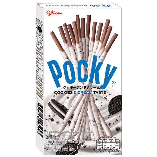 Bánh Que Pocky Cookies &amp; Cream 40G X 10 Hộp