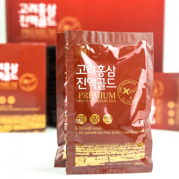 Hộp 60 túi Tinh chất 100% Hồng Sâm Daedong Korea - Korea Red Ginseng Gold Premium (60 x 80ml)