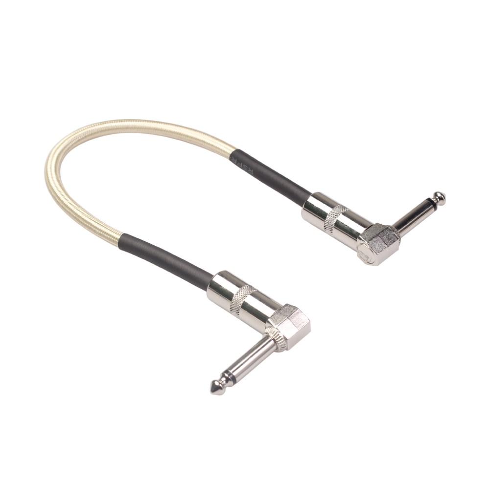 30cm Electric Guitar Right Angle Plug Effect Pedal Patch Cable Instrument Cord