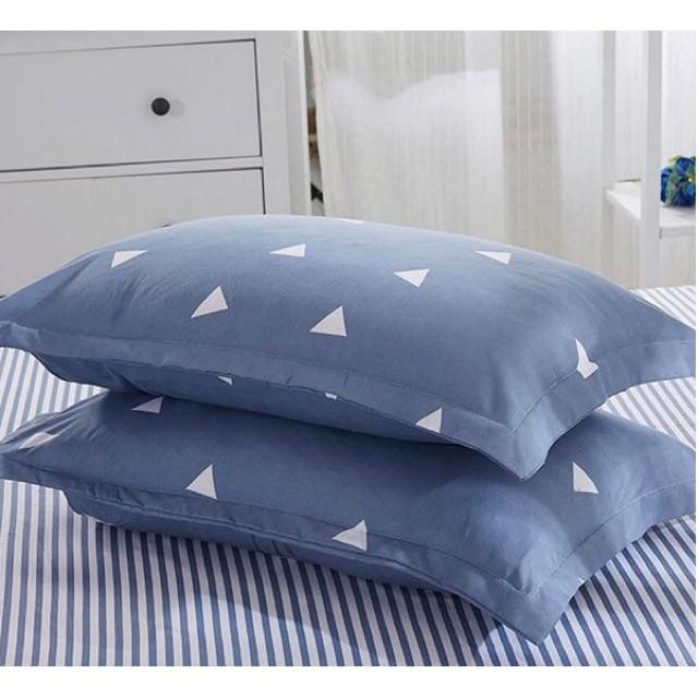 (Rẻ vô địch) Áo gối nằm, vỏ gối đầu 45x65cm poly cotton mẫu Lá Khoai bao bọc gối nằm nhiều mẫu mới