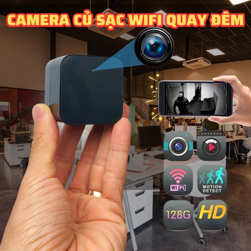 Camera mini H9pro- 1080p wifi HỒNG NGOẠI ĐEN