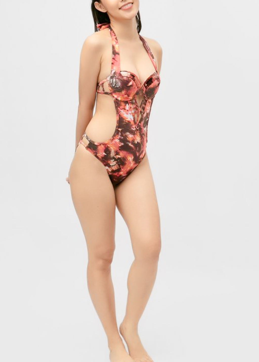 Áo Tắm 1 Mảnh Monokini Cúp Ngực Trống Lưng