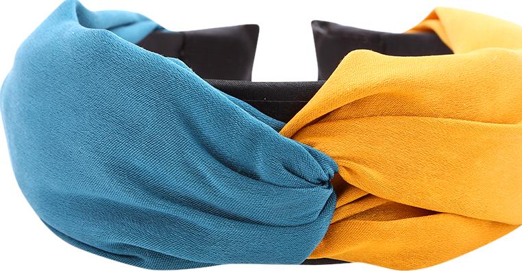 Băng Đô Lụa Phối Hai Màu Đan Chéo