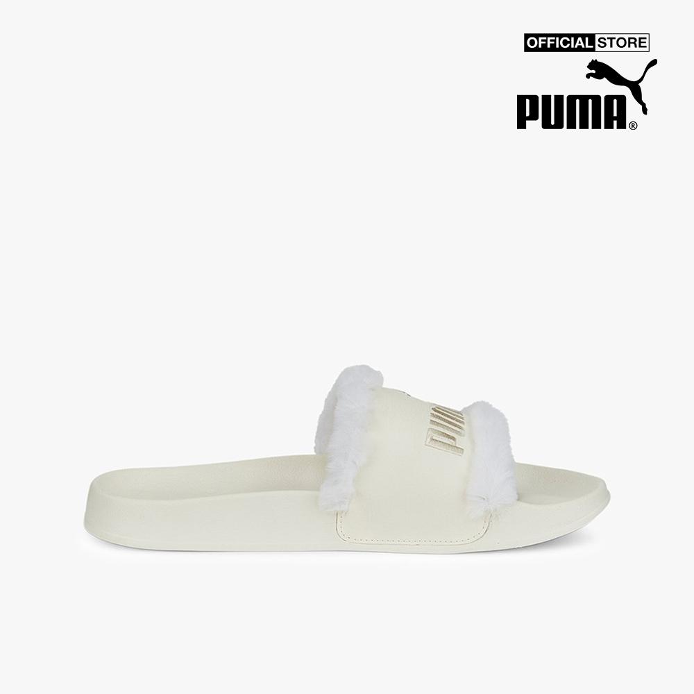 PUMA - Dép nữ quai ngang phối lông Leadcat 387523