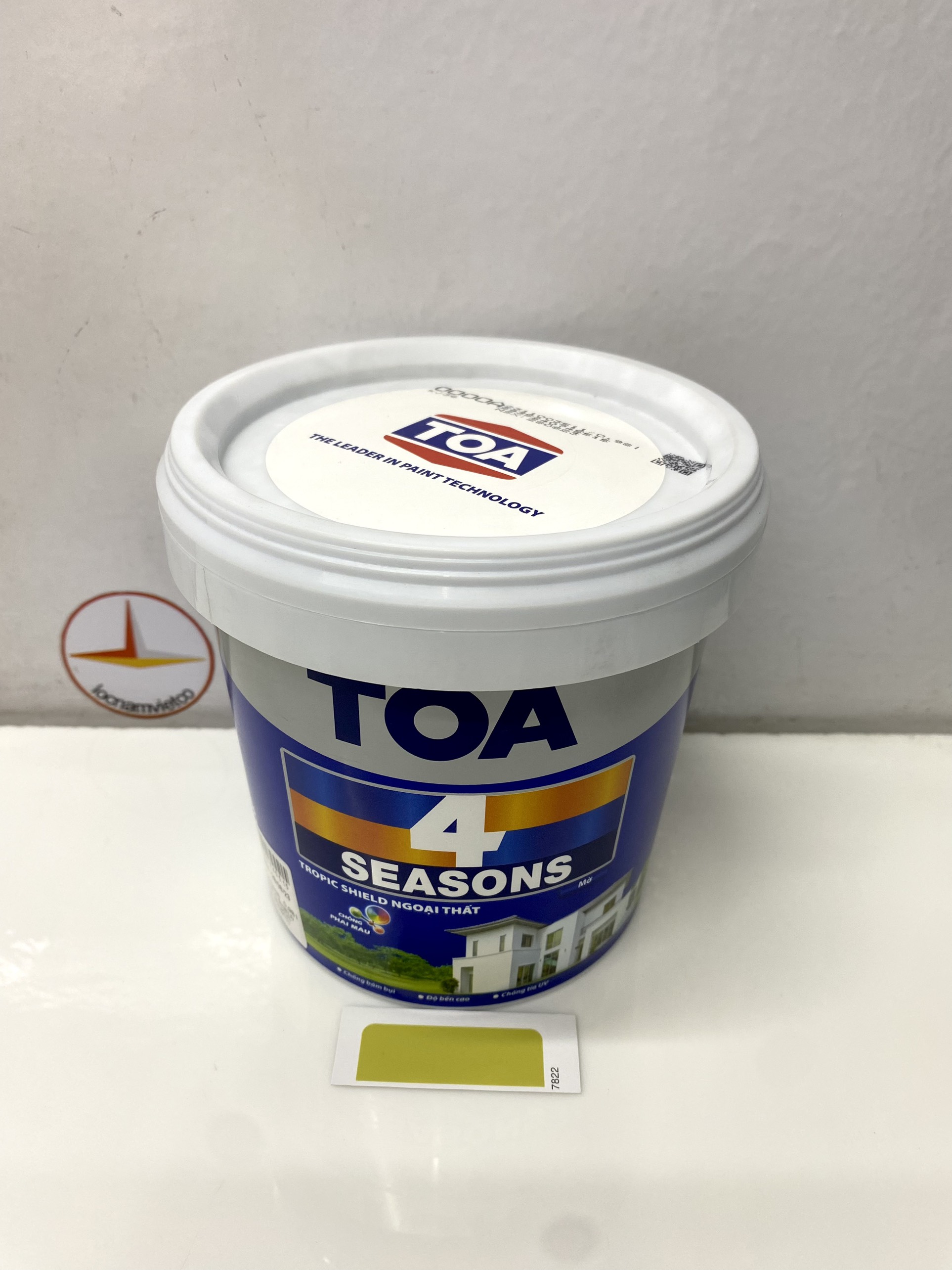 Sơn phào chỉ trong và ngoài nhà Toa 4 Seasons Tropic Shield màu vàng C- 7822_1L