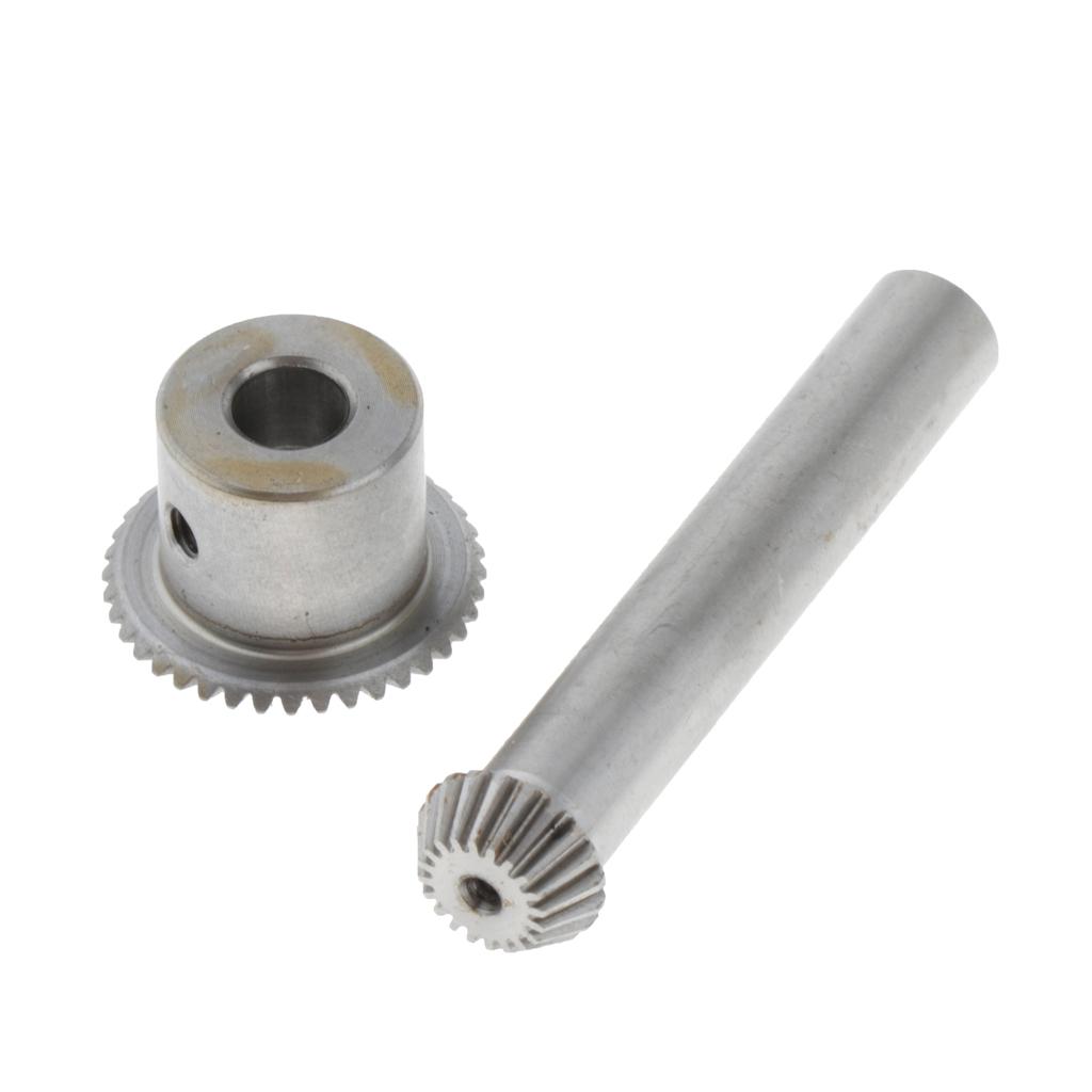 Inox 0.5 Mô Đun 20 Răng & 40 Răng Vát Gear Bộ 6 Mm Đường Kính Lỗ Khoan.