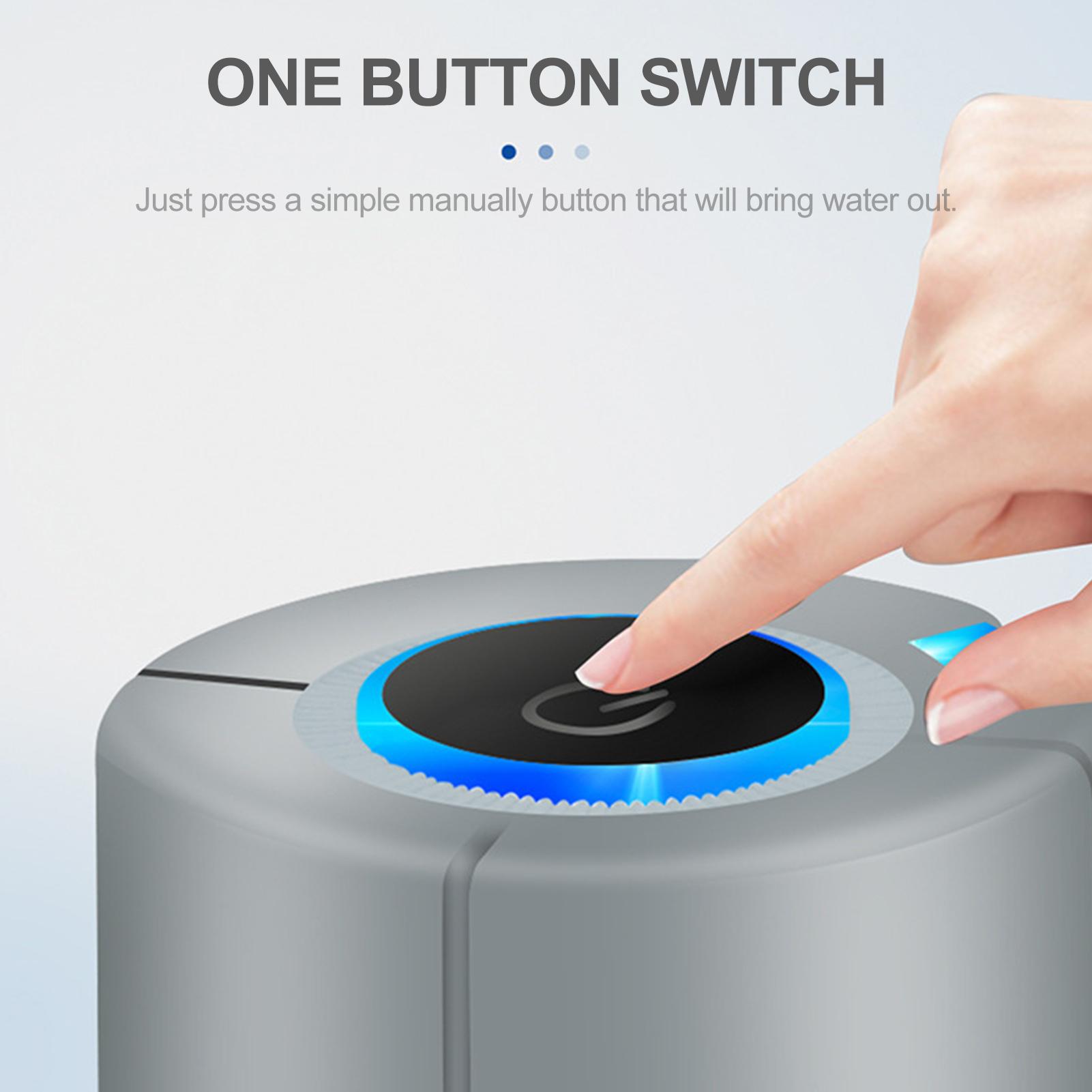 Máy bơm hút bình nước, dạng vòi tự động, chất liệu nhựa ABS bền chắc, sạc USB