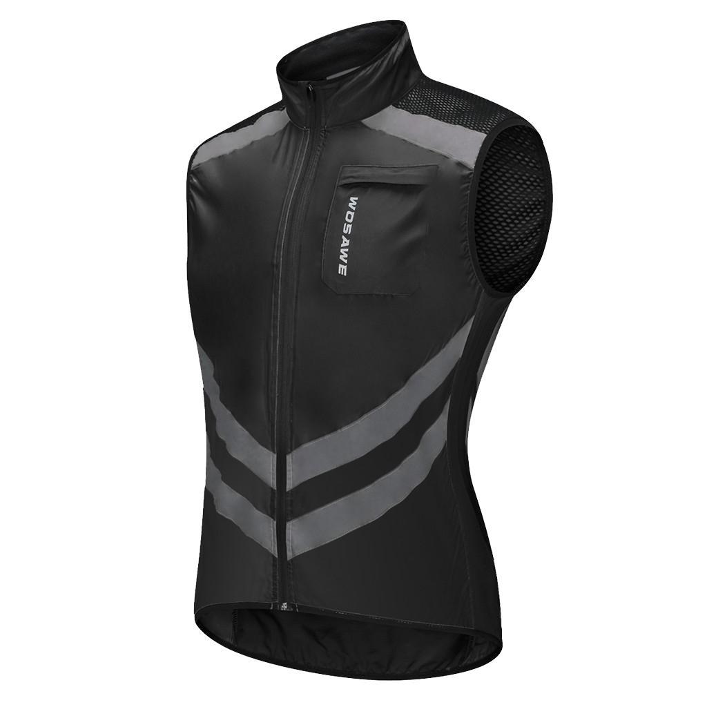 Windproof Sleeveless Cycling Vest Reflective  Vest for Running XXXL