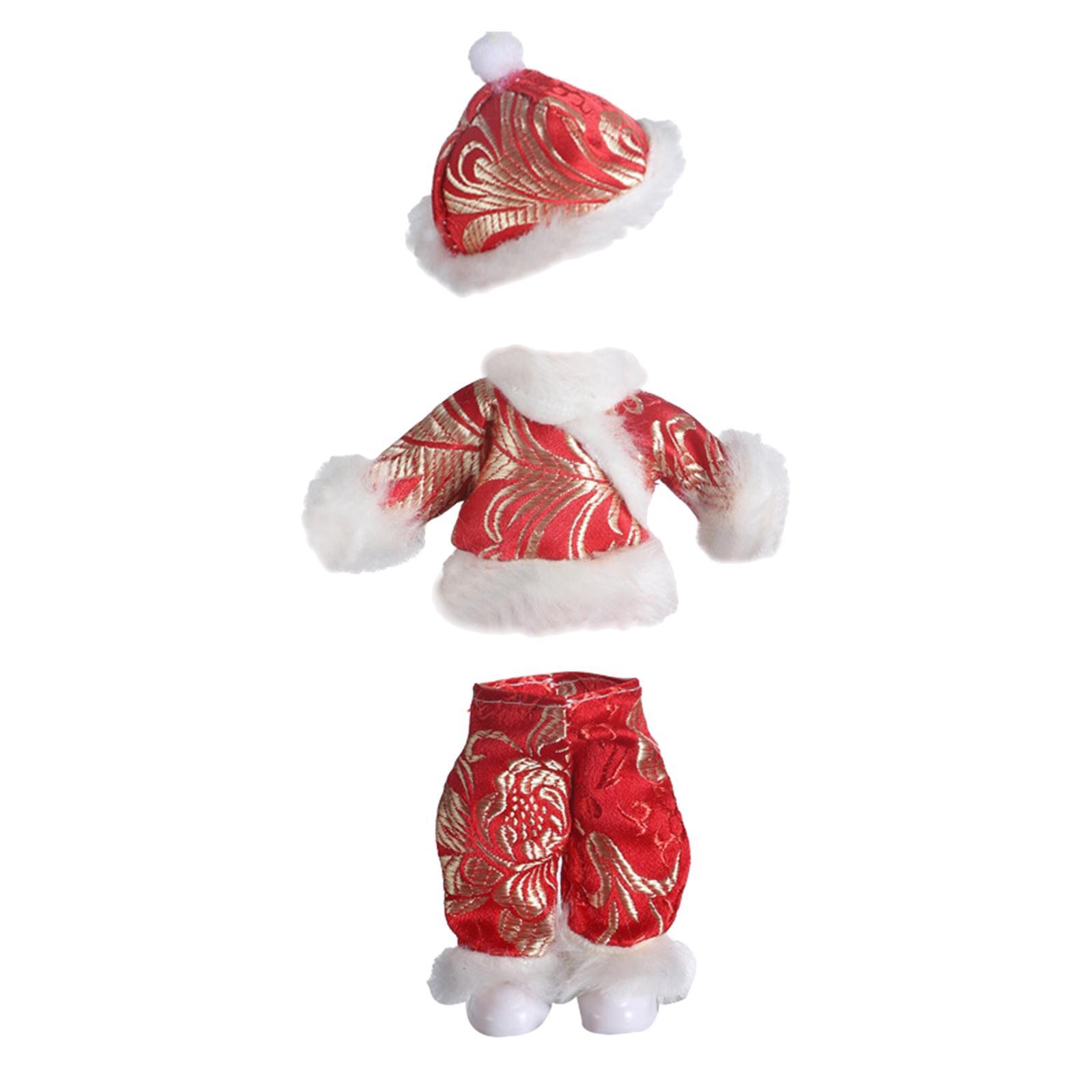 Handmade Doll Clothes Set Doll Dress Daily Wear Clothing for 17cm Doll Ob11 Doll Accessory Costume