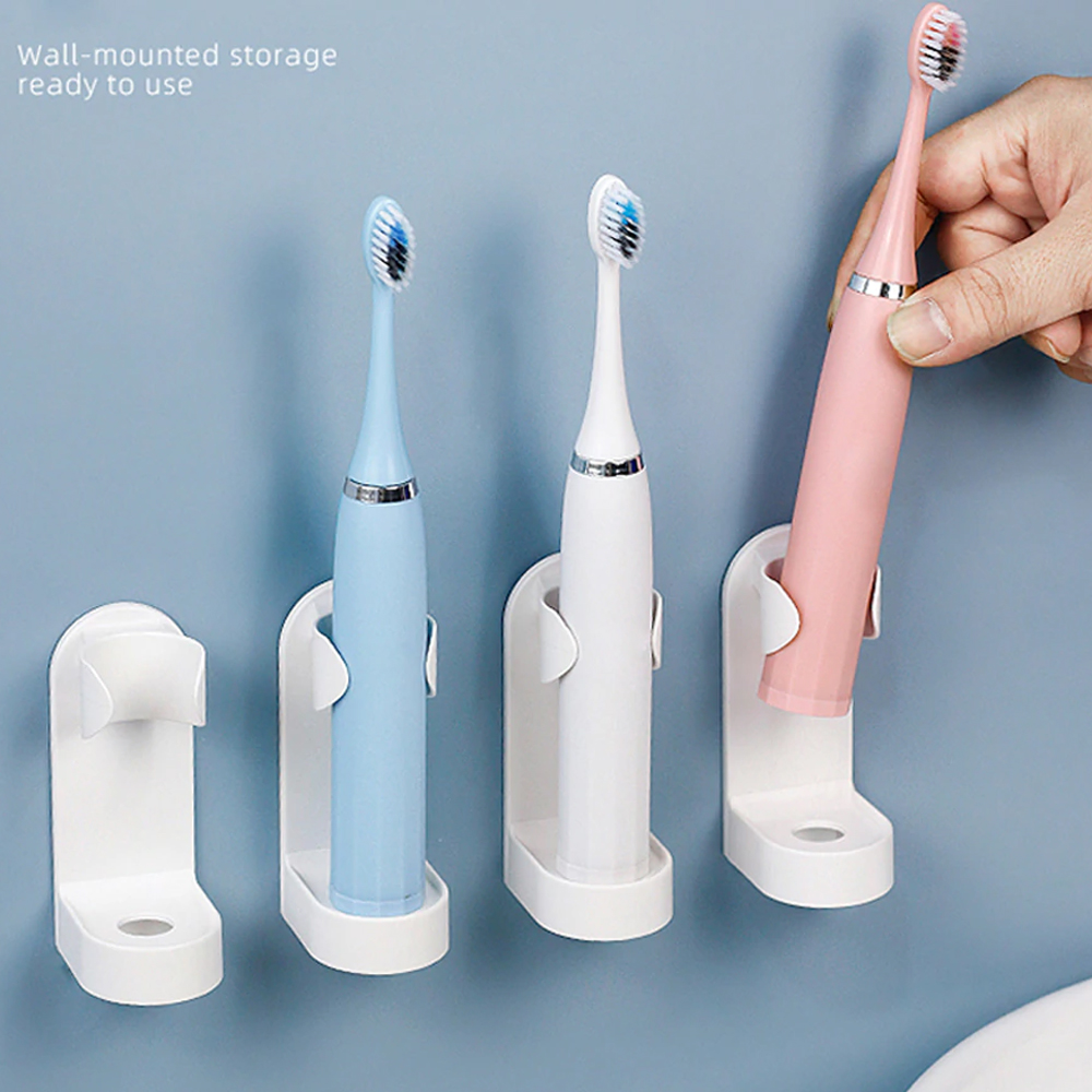 Giá treo kẹp máy đánh răng điện và máy cạo râu dùng miếng dính tường, cho các loại máy Oral B, Philips, Panasonic, Xiaomi… MIHOCO