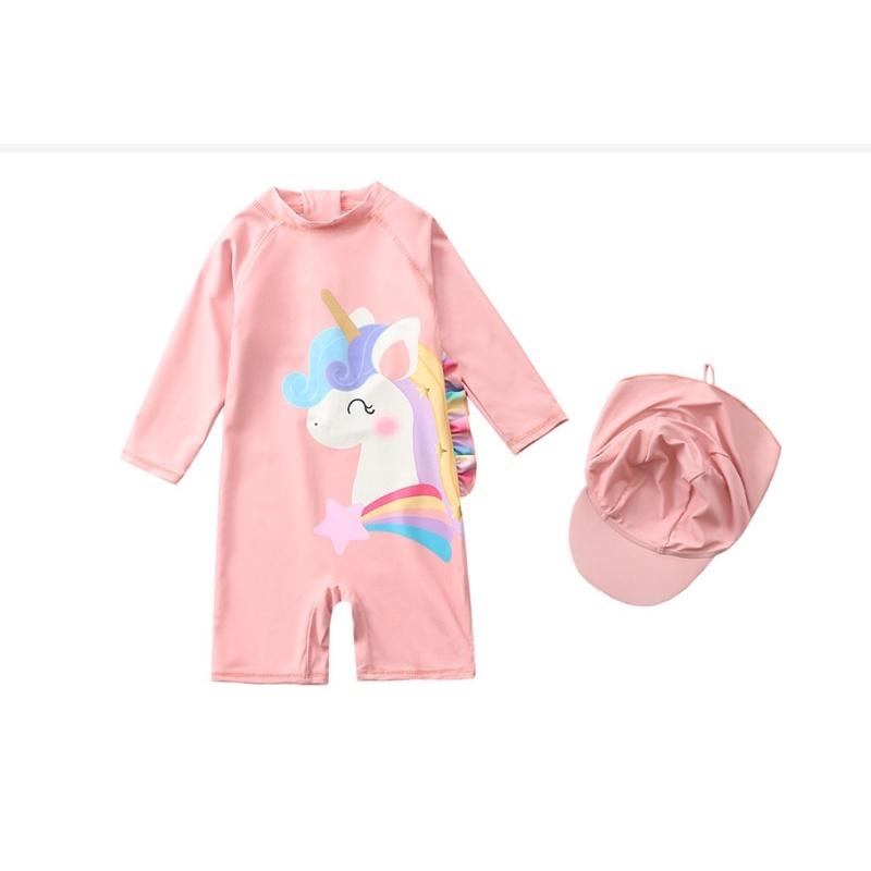 Bộ đồ bơi liền bé gái hình ngựa pony