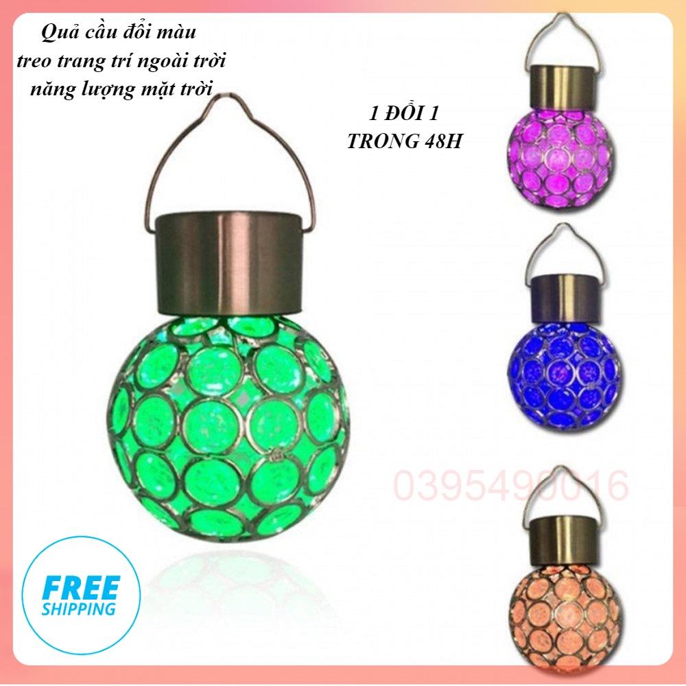 Quả cầu đổi màu năng lượng mặt trời, Trang trí công viên, biệt thự, sân, vườn, trong nhà, quán cà phê tạo không gian đẹp